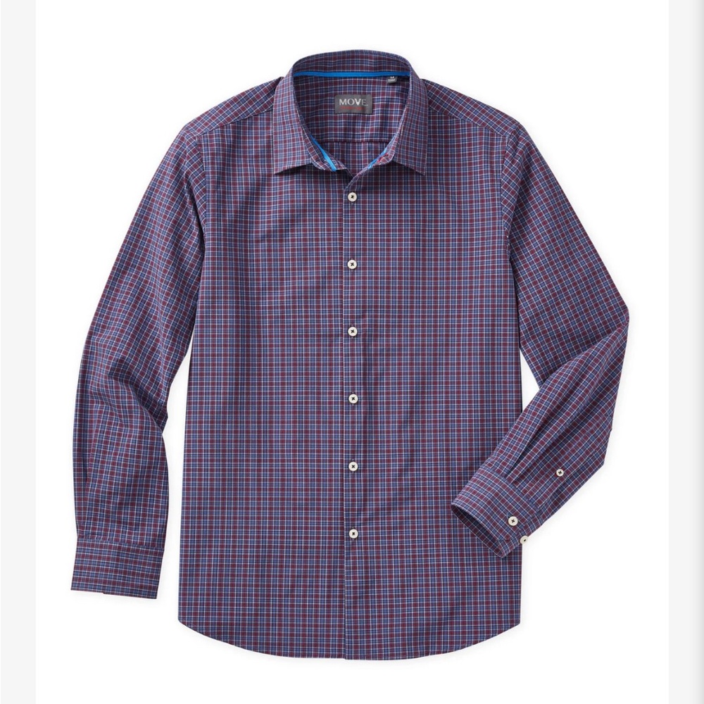New with Tags AMHERST MEN’S LONG SLEEVE BLUE/RED PLAID SHIRT size XXL